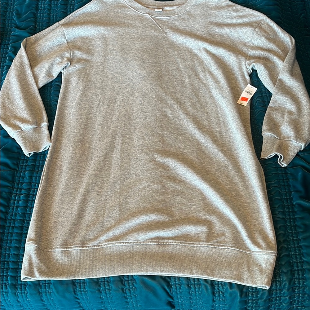 Old Navy Gray Crewneck Dress